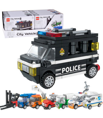Konstravimo kaladėlės CITY VEHICLE - 3 modeliai