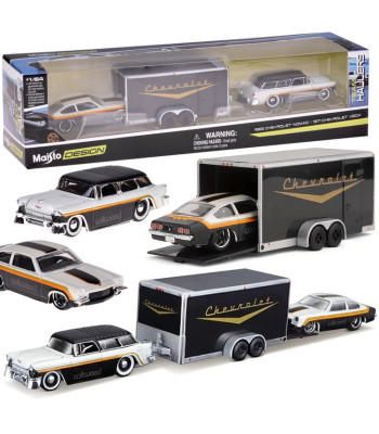 Maisto Licencijuoti metaliniai automobiliai Chevrolet Nomad 1955 ir Vega 1971