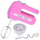 Rožinis interaktyvus mikseris su dviem antgaliais