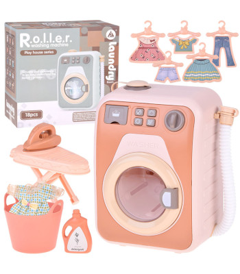 Automatinė skalbimo mašina – džiovyklė 2in1 vaikams su besisukančiu būgnu ir priedais ZA5870