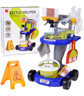 Valymo rinkinys vaikams – vežimėlis su priedais ir dulkių siurbliu ZA5873