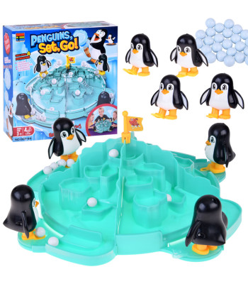 Žaidimas „Pingvinai juda!“ - ledo mūšis su sniego gniūžtėmis GR0767