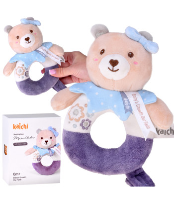 Pirmoji pliušinė barškutis kūdikiams 0+ meškučiukas naujagimiams ZA5877