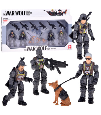 Didelis kareivių figūrėlių rinkinys su šautuvais - 12 dalių