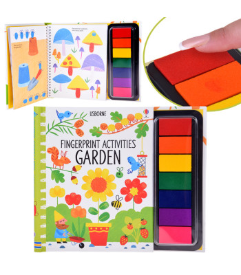 Kūrybinė knygelė dažymui pirštais SODAS 64 psl. 7 spalvos AP0049