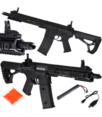 Automatinis Žaislinis Šautuvas F4 su Gelio Kamuoliukais