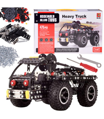 Konstruktoriaus rinkinys metalinei sunkvežimei sukurti