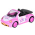 Rožinis Cabrio Automobilis Lėlėms su Nuotolinio Valdymo Pultu