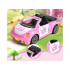 Rožinis Cabrio Automobilis Lėlėms su Nuotolinio Valdymo Pultu
