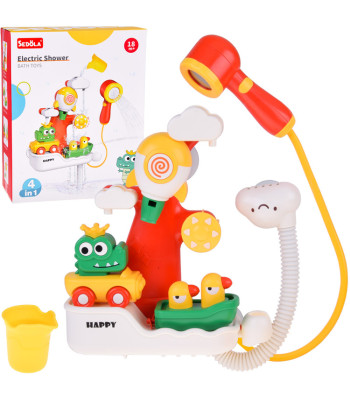 Multifunkcinis Vonios Žaislas Krokodilas ir Ančiukai su Dušu 4in1