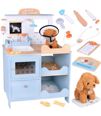 Medinis Veterinarijos Kabinetas su Pliušiniu Šuneliu ir Priedais ZA5939