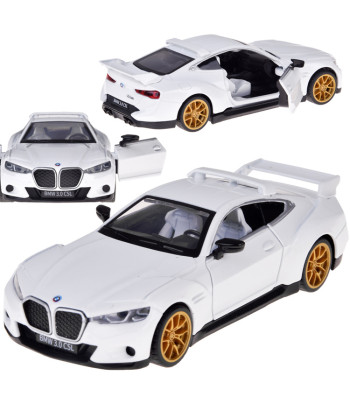 Metalinis sportinis automobilis BMW 3.0 CSL 1:32 su šviesos ir garso efektais