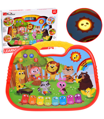 Edukaciniai interaktyvūs organkai su gyvūnų garsais ir melodijomis