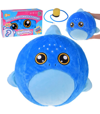 Didelis pliušinis kamuolys - žaislas ryklys 45 cm