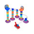 Spalvotas kamuoliukų trasa Marble Run DIY su paleidikliu 58 dalių