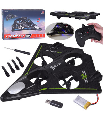 Nuotoliniu būdu valdomas lengvas dronas su LED efektais ir akrobatika 360° RC0751