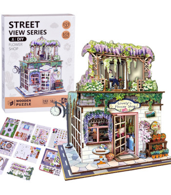 Medinės 3D dėlionės Konstruktorius Kvepalinė