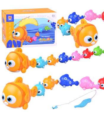 Interaktyvi Žuvyčių Šeima su Meškere ir Magnetiniu Žvejojimu