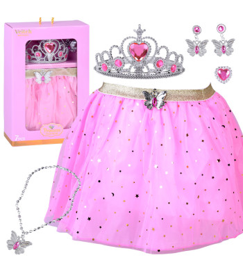 Kostiumas Mažajai Fėjai Drugelis - Sijonukas ir Papuošalų Rinkinys