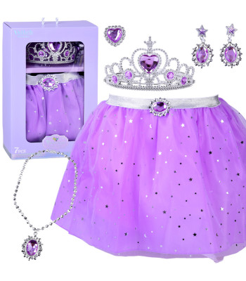 Mėnulio Princesės Kostiumas - Sijonėlis ir Papuošalų Rinkinys ZA6027