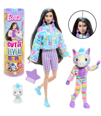Mattel Barbie lėlė Cutie Reveal Zebra