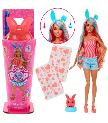 Mattel Barbie Pop Reveal lėlė serijos Shake su triušiu ir priedais ZA6060