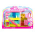 Mattel Mini BarbieLand Lėlių namelis su lėle ir augintiniu