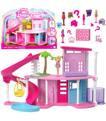 Mattel Mini BarbieLand lėlės namelis su lėle ir augintiniu