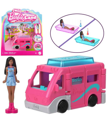 Barbie Mini Barbie Land Lėlė turiste ir kemperis