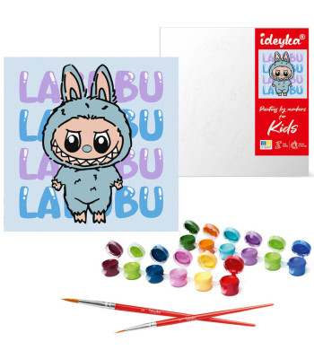 Piešimas pagal skaičius vaikams 25x25cm KHO1283 On – Labubu AP0066