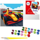 Tapymas pagal skaičius 30x30cm KHO8559 Spalvingos lenktynės AP0070