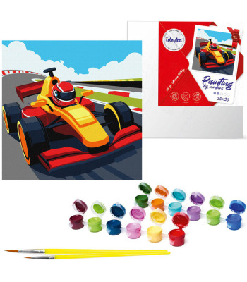 Tapymas pagal skaičius 30x30cm KHO8559 Spalvingos lenktynės AP0070