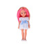 Lovely Girl lėlė su rožiniu sruogu baltame suknele 33 cm ZA5850