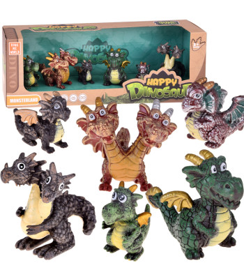 Pasakų Drakonų Figūrėlių Rinkinys 6 vnt. Magiškos Būtybės