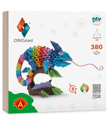 Alexander kūrybinis origami 3D rinkinys – Chameleonas ZA6075