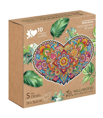 Alexander Mandala Meilės - medinės dėlionės 150 dalių