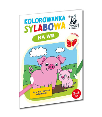 Kapitonas Mokslas: Spalvinimo Knygelė Skirtukais - Kaimo Gyvenimas