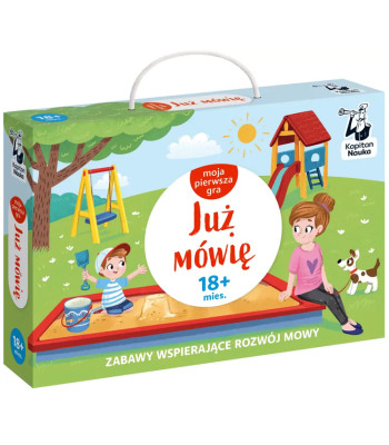 Kapitonas Mokslas Mano pirma žaidimas: Jau kalbu – palaiko vystymąsi 18+ mėnesių