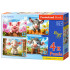 Puzzle 4 viename Mieli Gyvūnai B-041084