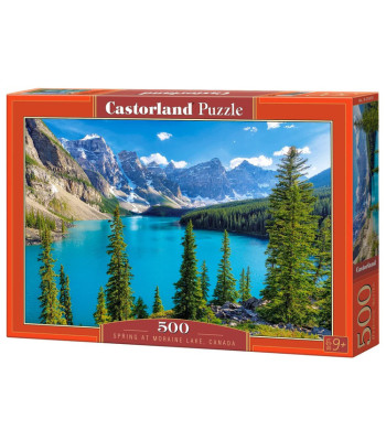 Puzzle 500 dalių - Pavasaris prie Moraine ežero, Kanada