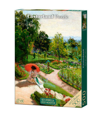 500 dalių dėlionė 'Raudonas skėtis', Józef Mehoffer meno kolekcija B-54046