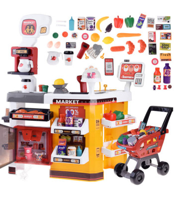 Didelis parduotuvės žaislas su priedais