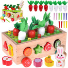 Montessori Medinis Vežimėlis su Įrankiais