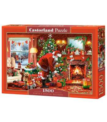 1500 dalių dėlionė „Kalėdų Senelio ypatingas pristatymas“