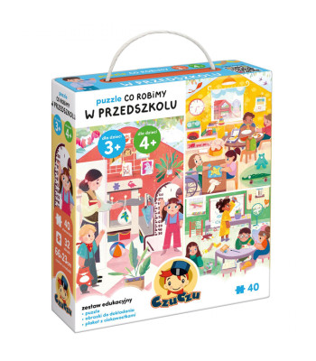 CzuCzu dėlionė: Ką veikiame darželyje (40 dalių) 3+