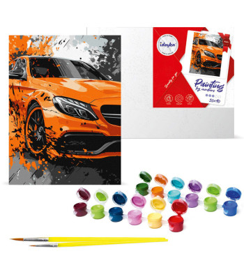 Dažymo rinkinys pagal numerius 30x40cm KHO5154 Ryški galia automobilis AP0090