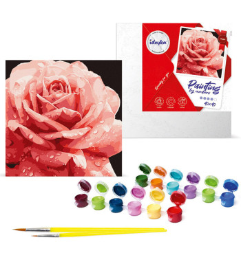 Tapyba pagal skaičius 40 x 40 cm KHO3236 Puiki rožė AP0095