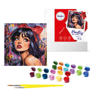 Tapyba pagal skaičius 40 x 40 cm KHO8601 Moderni Snieguolė AP0101