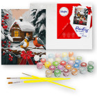 Tapyba pagal skaičius 40x50 cm KHO6534 Sniego pasaka AP0108