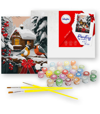 Tapyba pagal skaičius 40x50 cm KHO6534 Sniego pasaka AP0108